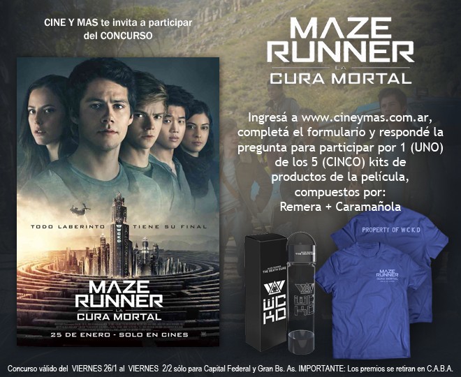 Concurso Maze Runner - La Cura Mortal
