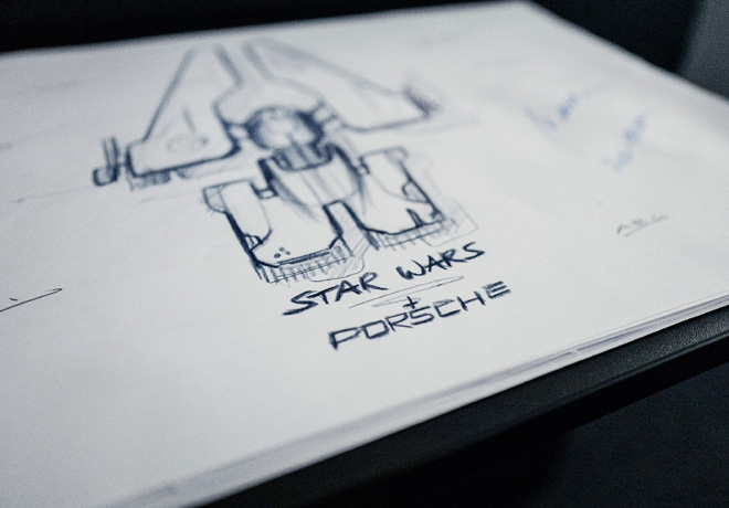 Porsche y Lucasfilm disenian conjuntamente una nave espacial de fantasia 1