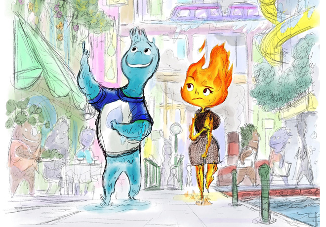 Primera imagen de «Elemental», la nueva película de Disney y Pixar.